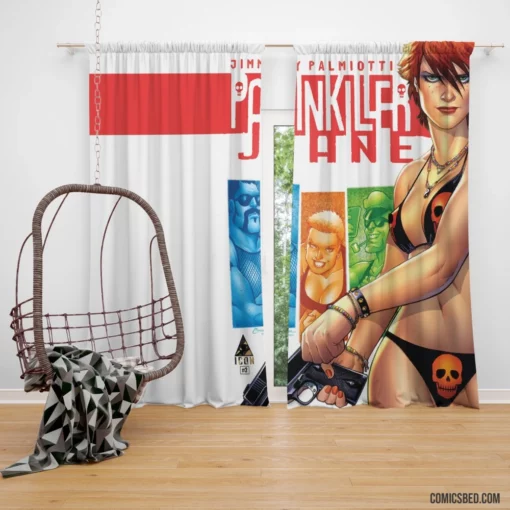 Painkiller Jane Vigilante Journey Comic Curtain