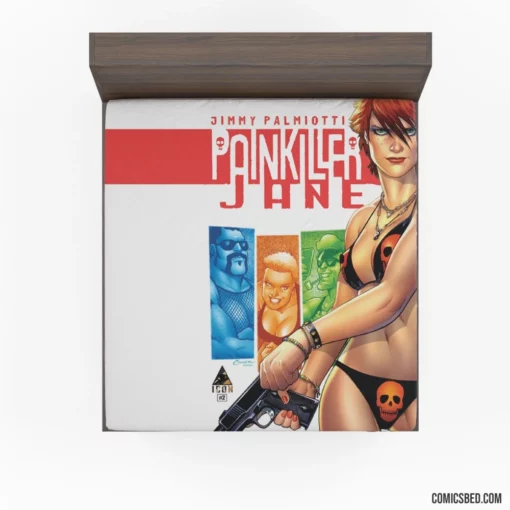 Painkiller Jane Vigilante Journey Comic Fitted Sheet 1