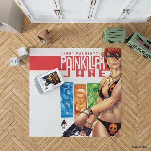 Painkiller Jane Vigilante Journey Comic Rug