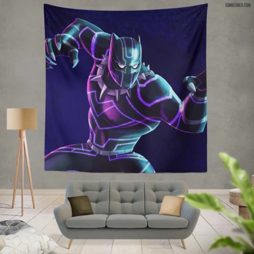 Panther Legacy Marvel Chronicles Comic Wall Tapestry