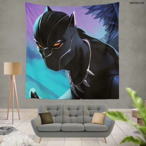 Panther Roar Marvel Icon Comic Wall Tapestry