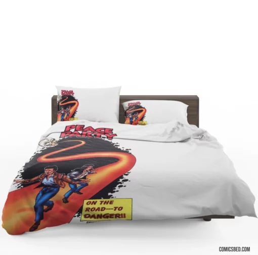 Peace Party Quest for Harmony and Justice Comic Bedding Set