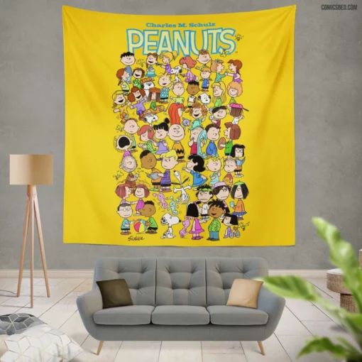 Peanuts Charlie & Snoopy Adventures Comic Wall Tapestry