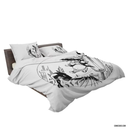 Penguin Batman Gotham Roguish Villain Comic Bedding Set 2