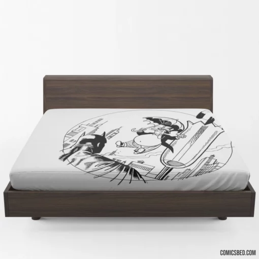 Penguin Batman Gotham Roguish Villain Comic Fitted Sheet