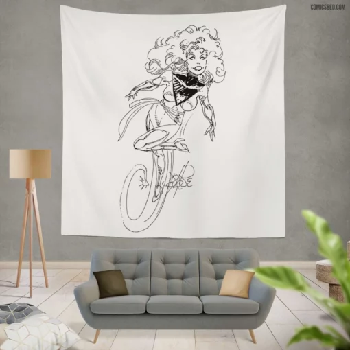 Phoenix Cosmic Entity Comic Wall Tapestry