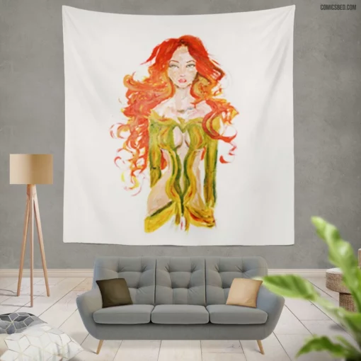 Phoenix Cosmic Firebird Comic Wall Tapestry