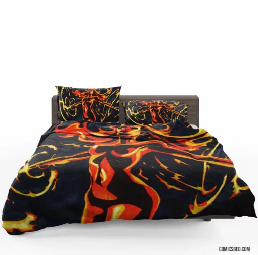 Phoenix Fiery Rebirth Comic Bedding Set