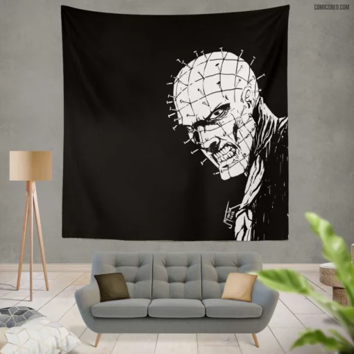 Pinhead Hellraiser Enigma Comic Wall Tapestry