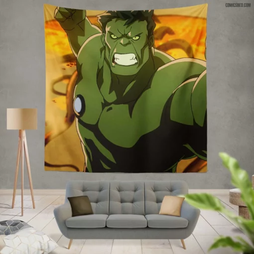 Planet Hulk Savage Journey Comic Wall Tapestry