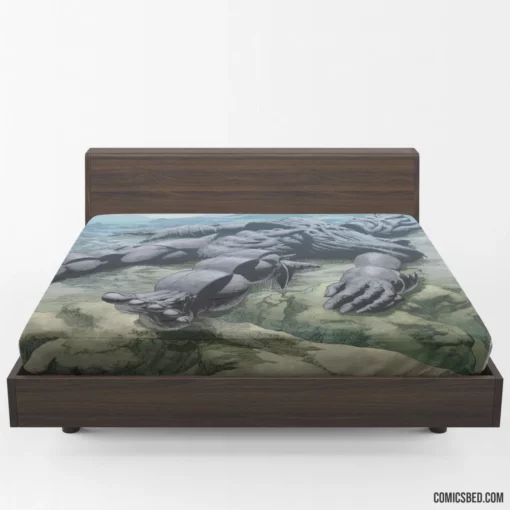 Planetary Cosmic Quest Comic Fitted Sheet