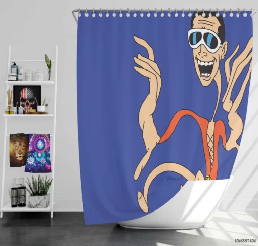 Plastic Man Elastic Heroic Exploits Comic Shower Curtain