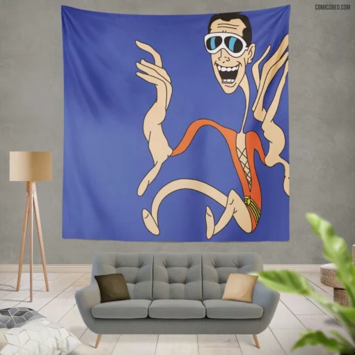 Plastic Man Elastic Heroic Exploits Comic Wall Tapestry