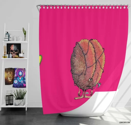 Plop! Lighthearted Comedy Tales Comic Shower Curtain