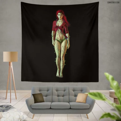 Poison Ivy Alluring Mischief Comic Wall Tapestry