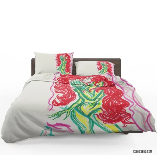 Poison Ivy Alluring Vengeance DC Villain Comic Bedding Set