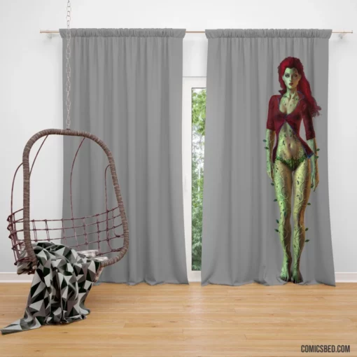 Poison Ivy Botanical Enchantress Comic Curtain