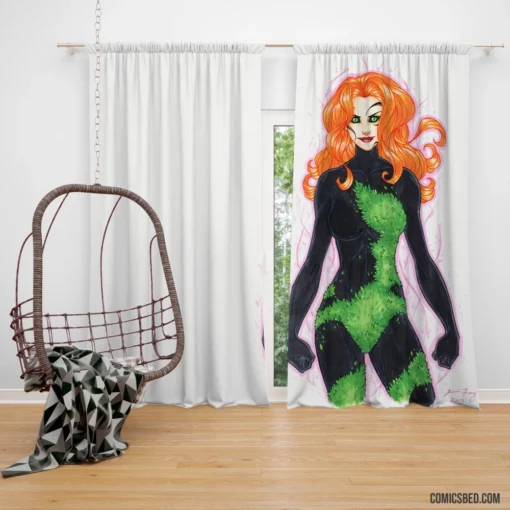 Poison Ivy Deadly Botanical Schemer Comic Curtain