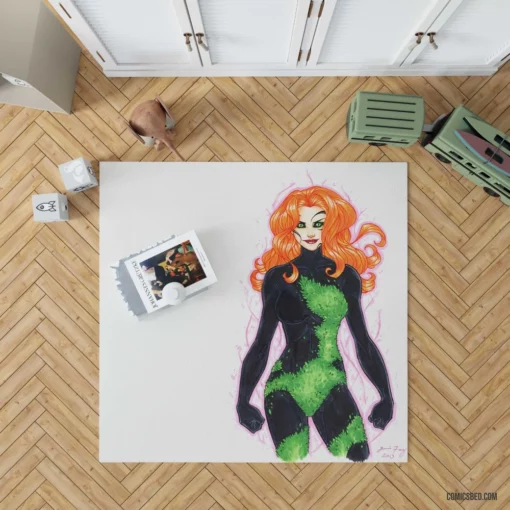 Poison Ivy Deadly Botanical Schemer Comic Rug