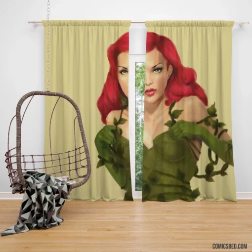 Poison Ivy Enigmatic Nature DC Villain Comic Curtain