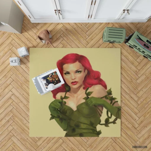 Poison Ivy Enigmatic Nature DC Villain Comic Rug