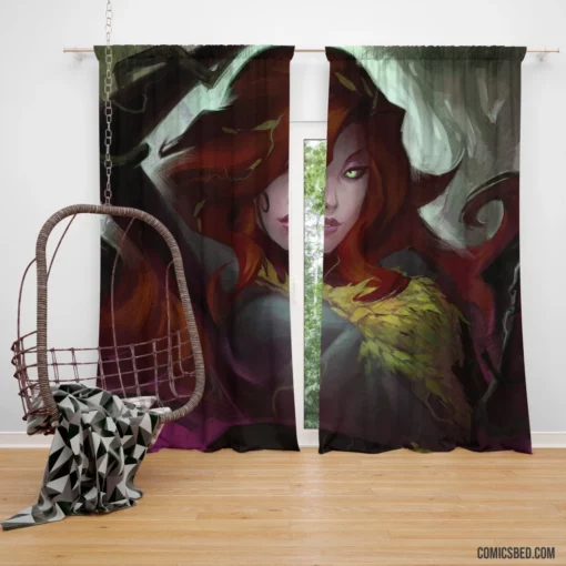 Poison Ivy Infinite Crisis Femme Fatale Comic Curtain