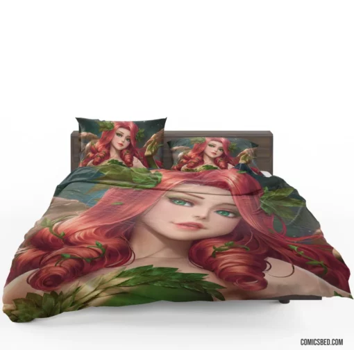 Poison Ivy Red Hair DC Temptress Comic Bedding Set