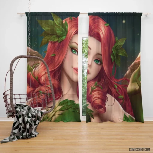 Poison Ivy Red Hair DC Temptress Comic Curtain