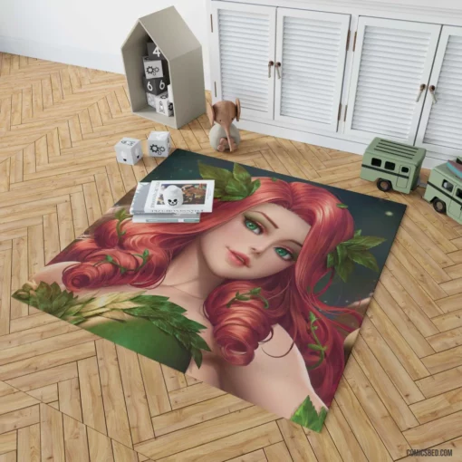 Poison Ivy Red Hair DC Temptress Comic Rug 1