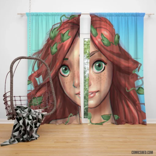 Poison Ivy Redheaded Enigma Comic Curtain