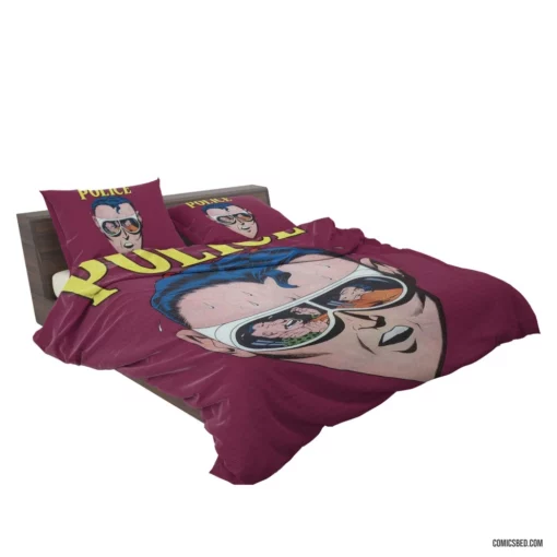 Police Crime-Fighting Chronicles Comic Bedding Set 2