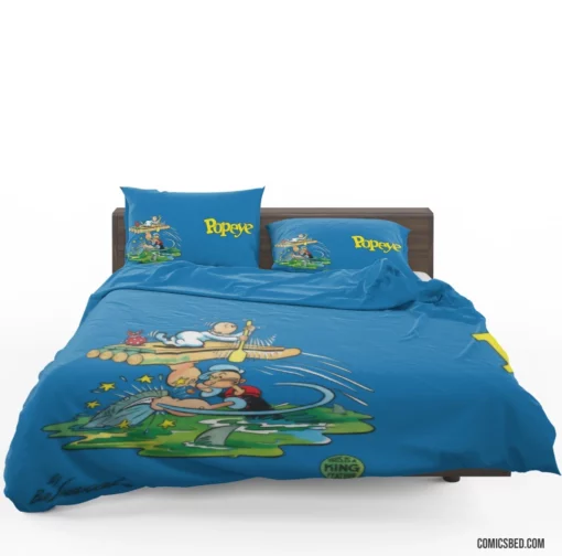 Popeye Seafaring Adventures Comic Bedding Set