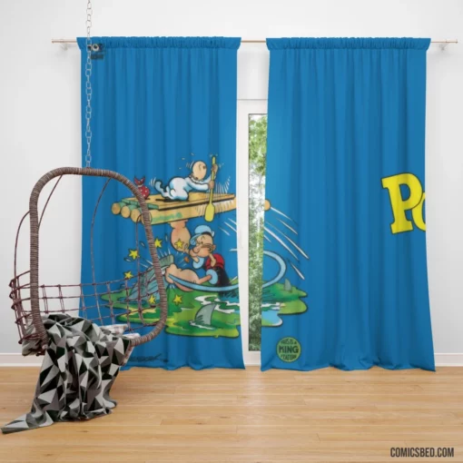 Popeye Seafaring Adventures Comic Curtain