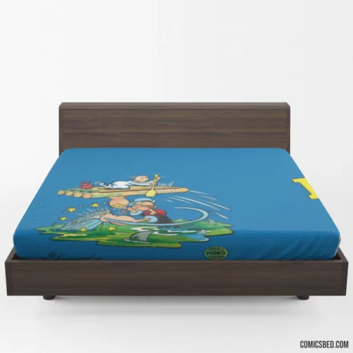 Popeye Seafaring Adventures Comic Fitted Sheet