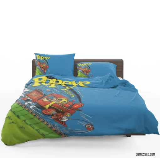 Popeye Spinach-Powered Hero Comic Bedding Set