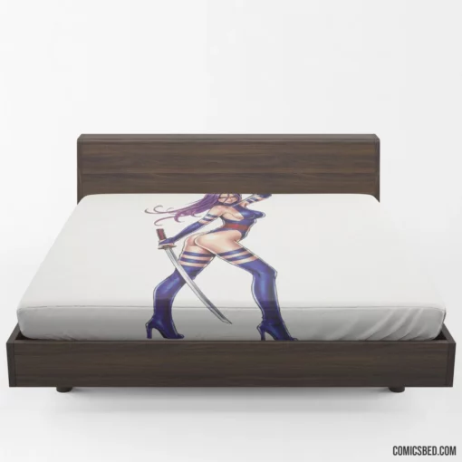 Psylocke Chronicles Marvel Psychic Force Comic Fitted Sheet