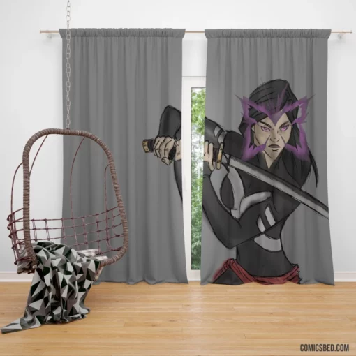 Psylocke Marvel Adventures Unleashed Comic Curtain