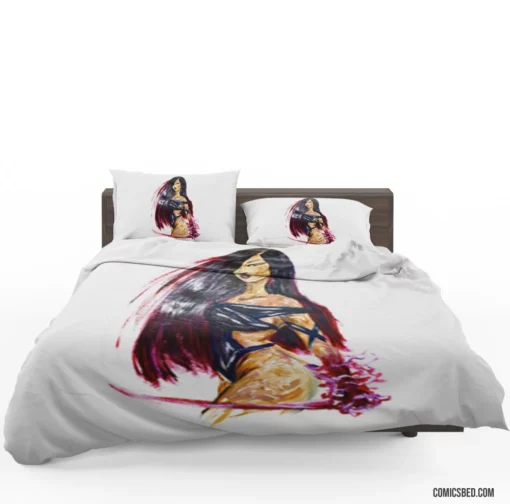 Psylocke Marvel Psychic Ninja Comic Bedding Set