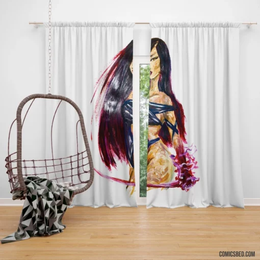 Psylocke Marvel Psychic Ninja Comic Curtain