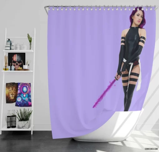 Psylocke Marvel Psychic Warrior Saga Comic Shower Curtain