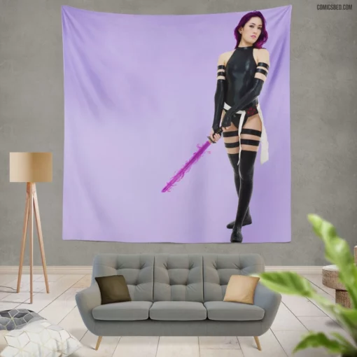 Psylocke Marvel Psychic Warrior Saga Comic Wall Tapestry