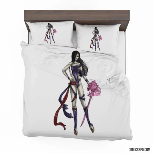 Psylocke Marvel Telepathic Hero Comic Bedding Set 1