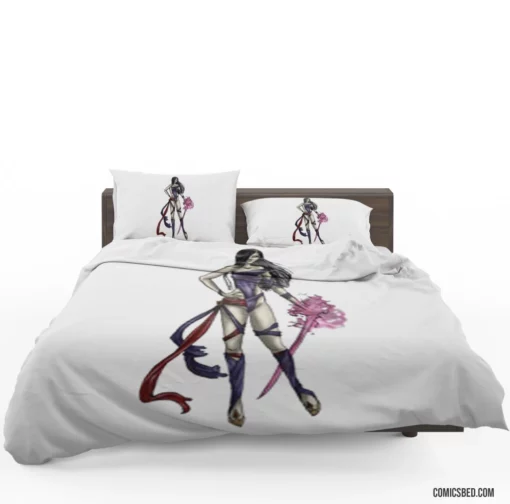 Psylocke Marvel Telepathic Hero Comic Bedding Set