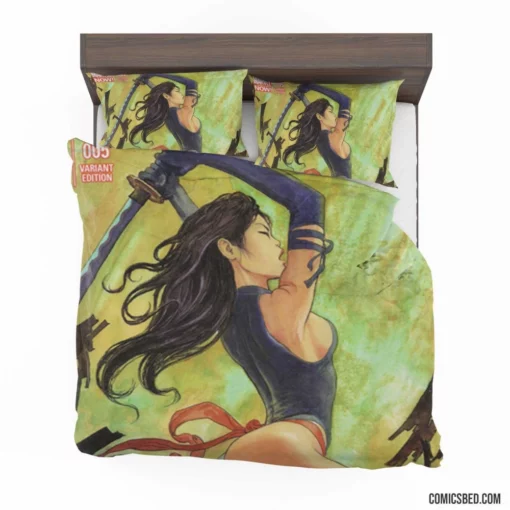 Psylocke Mindful Mutant Chronicles Comic Bedding Set 1