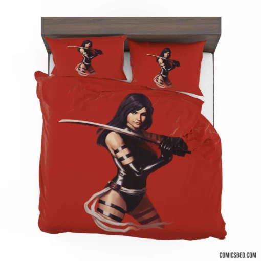 Psylocke Psychic Battles in Marvel Realm Comic Bedding Set 1