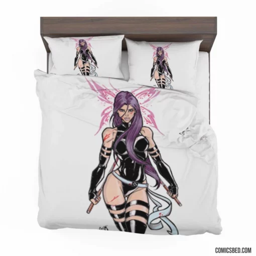 Psylocke Psychic Mutant Warrior Comic Bedding Set 1