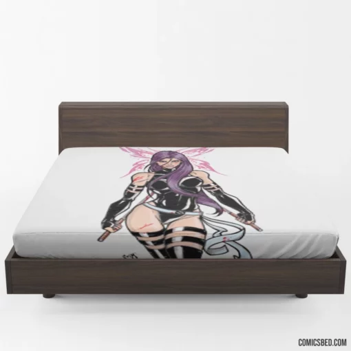 Psylocke Psychic Mutant Warrior Comic Fitted Sheet