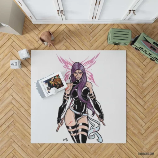 Psylocke Psychic Mutant Warrior Comic Rug