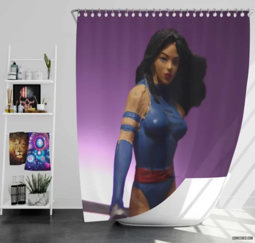 Psylocke Psychic Powers Marvel Comics Shower Curtain