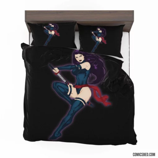 Psylocke Telepathic Ninja Comic Bedding Set 1